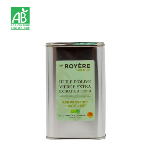 HUILE D’OLIVE FRUITE VERT AOP 25cl 2025